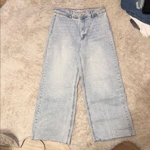 Oat New York Light Wash Straight Leg Jeans